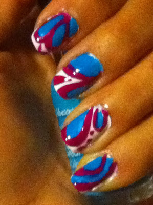 Marble Nail Art Design (Photo: Coewlesspolish.wordpress.com) Marble nail art design (Photo:
